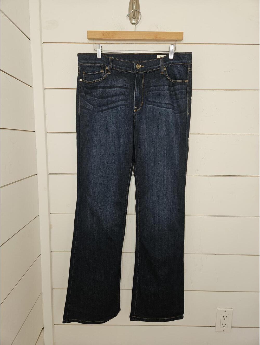 Pistola 33x32 dark blue distressed bootcut denim jeans